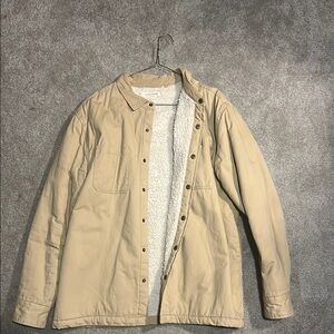 Pacsub Beige Sherpa-Lined Jacket Size L